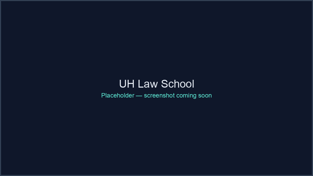 UH Richardson School of Law screenshot